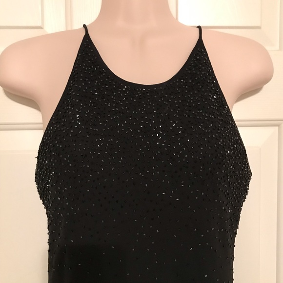 Black beaded formal prom gown - Picture 2 of 4